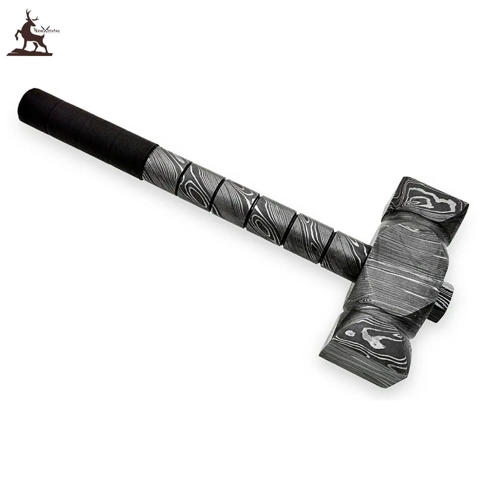 Hammer NEW CUSTOM HANDMADE DAMASCUS STEEL HAMMER IN TWIST PATTERN