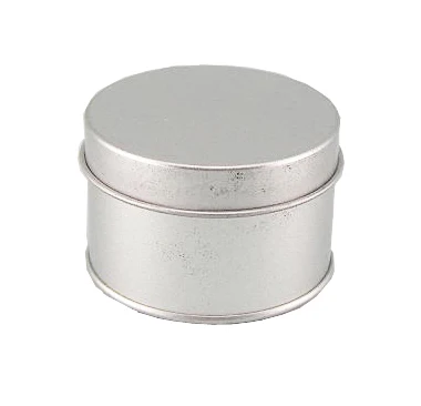 
small round aluminium metal tin can box for cosmetic 