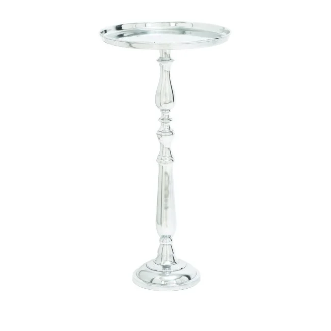 Luxurious Aluminum Side Table Plain Polished Living Room Furniture End Table Cheap Metal Table Customized