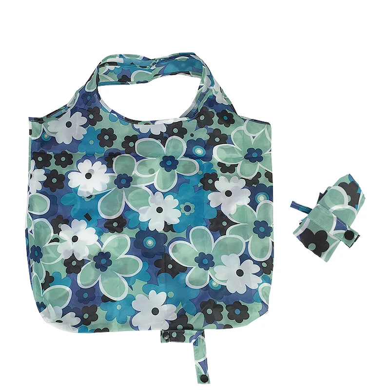 
Reusable Supermarket Decorative Polyester Grocery Foldable Shopping Bag 