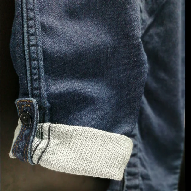 Детский джинсовый вид L/S цельный