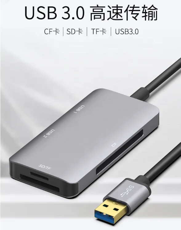Factory Direct Supply USB 3.0 Multi Function Card Reader for SD Micro TF CF Card