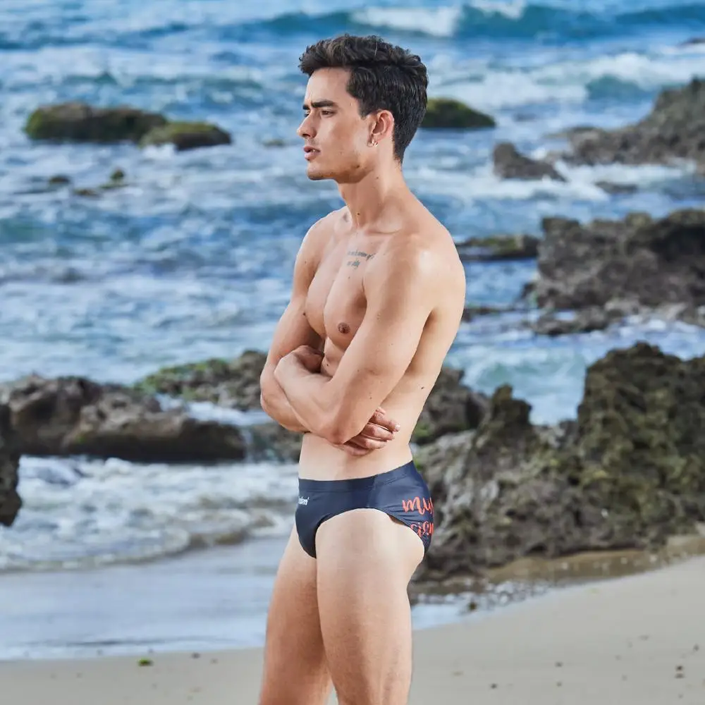 Sexy beach wear fashion swim briefs quick dry swimsuits
