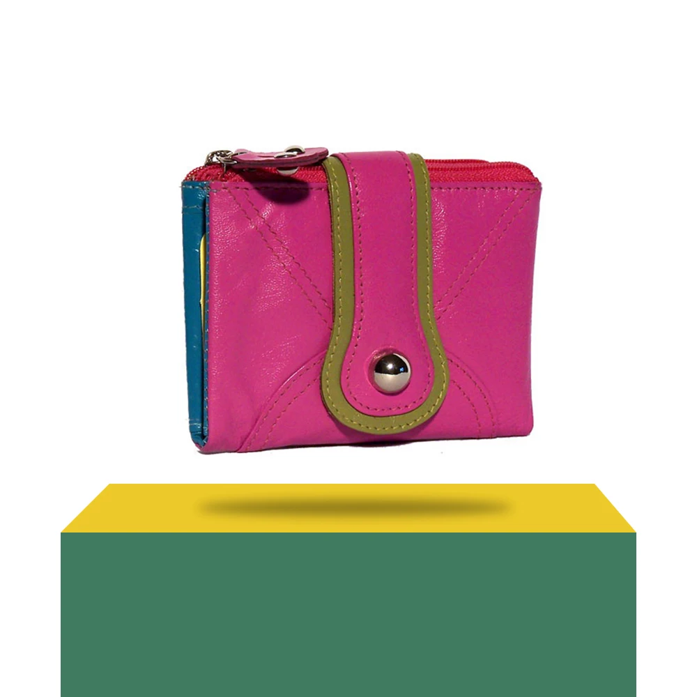 2023 Wholesale Fashion Cheap Red Long Zipper Pu Leather Hand Bag Ladies Clutch Women Wallet