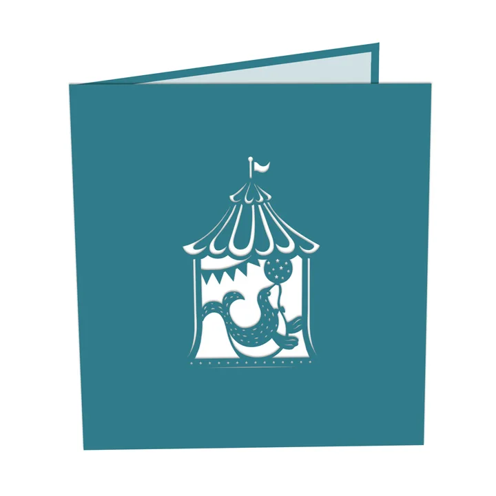 
3D Pop up cards Circus Vietnam Handmade Lasercut Cheap Price Wholesale 