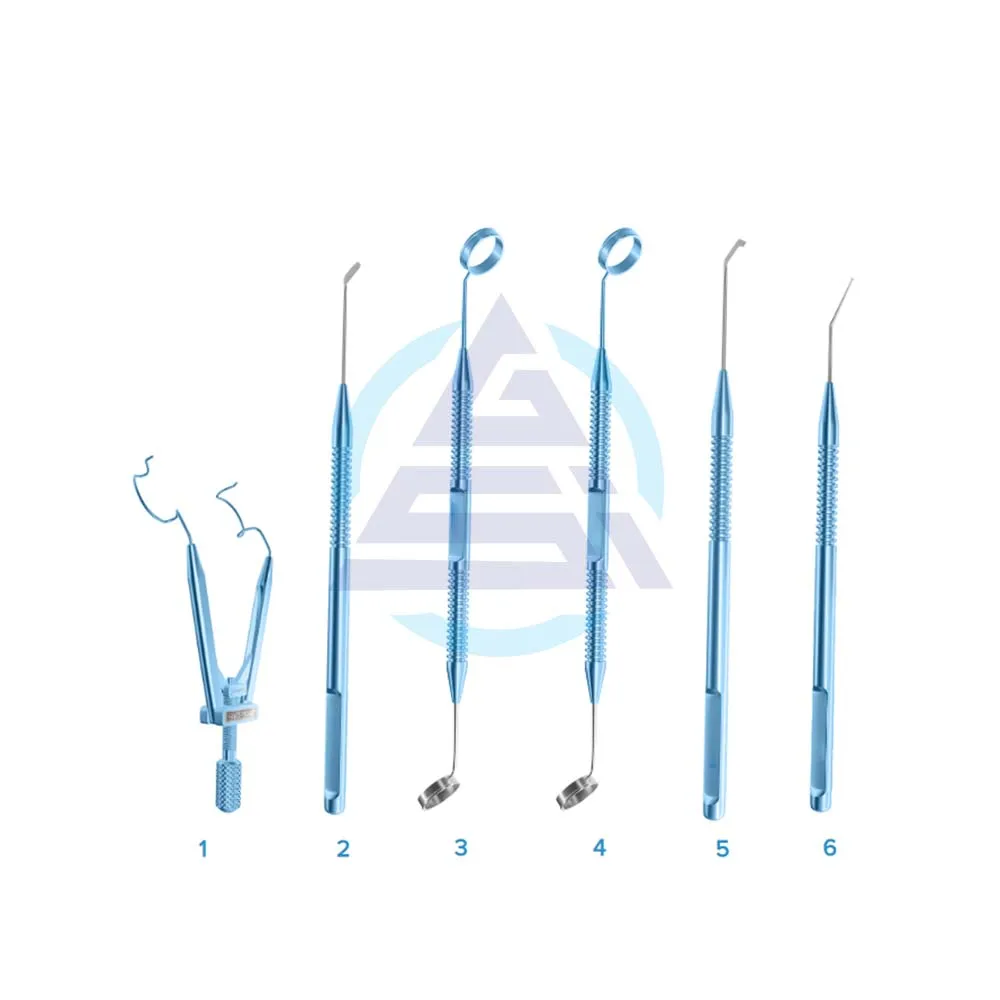 Оптовая продажа, набор LASEK, набор инструментов для офтальмологии и хирургии глаз, набор для катаракты, титановый сплав, хирургия век