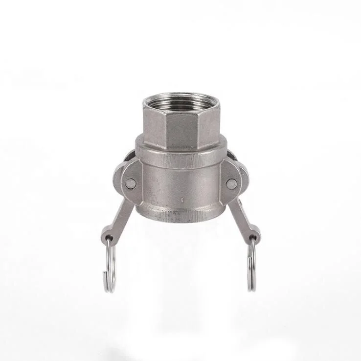 
1' BSPT Female Thread 304 Stainless Steel Camlock Pipe Fittings DN25 Type D SS304 Connector Cam Lock Water Hose Coupling 