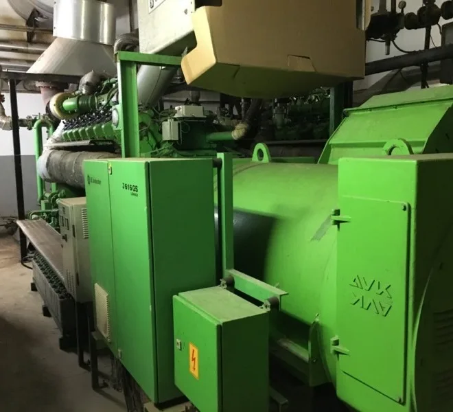 2 x газовые генераторы 2000 кВт jenбачer JMS 616 GS-C05