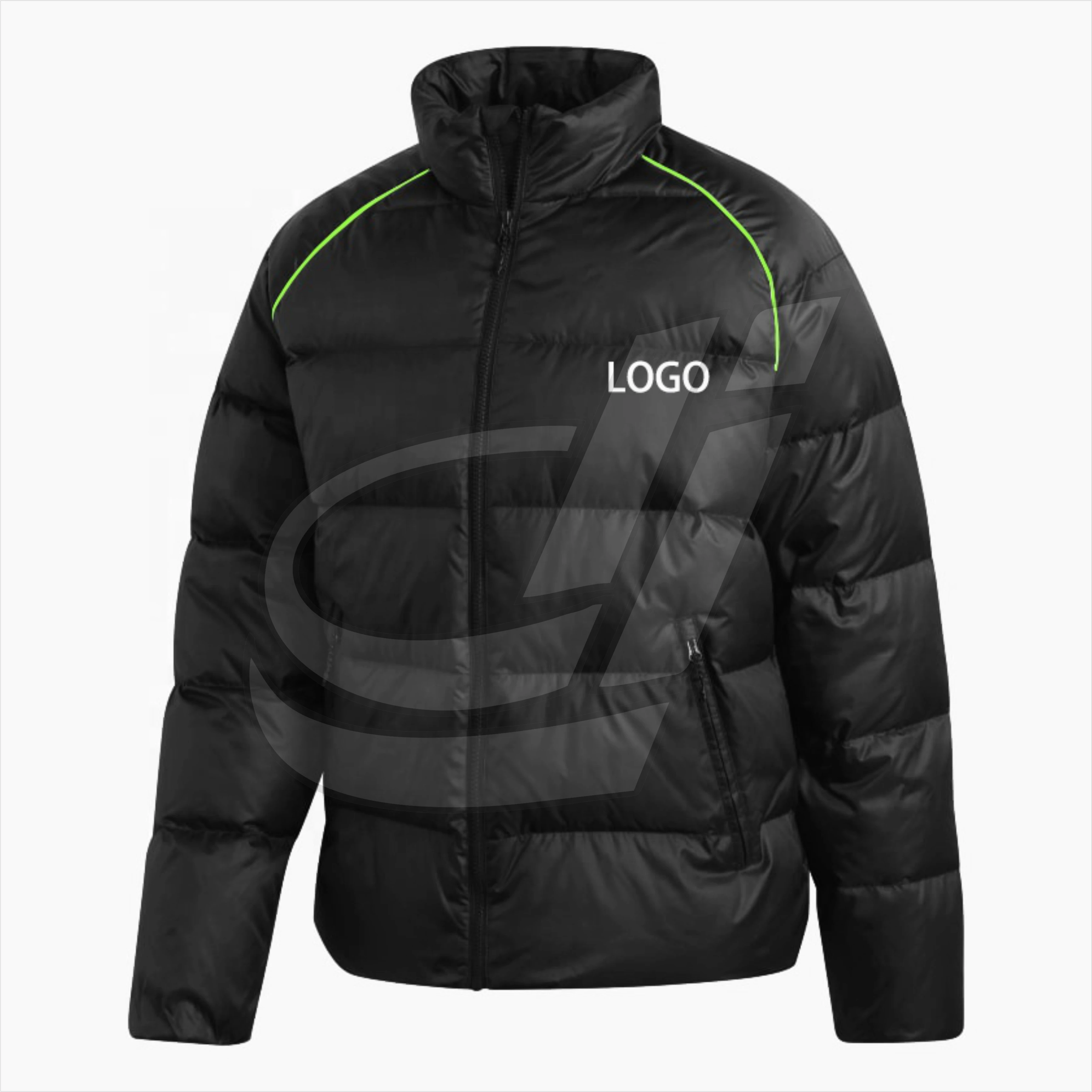 Cold weather winter red bubble puffer coat men crane down jackets