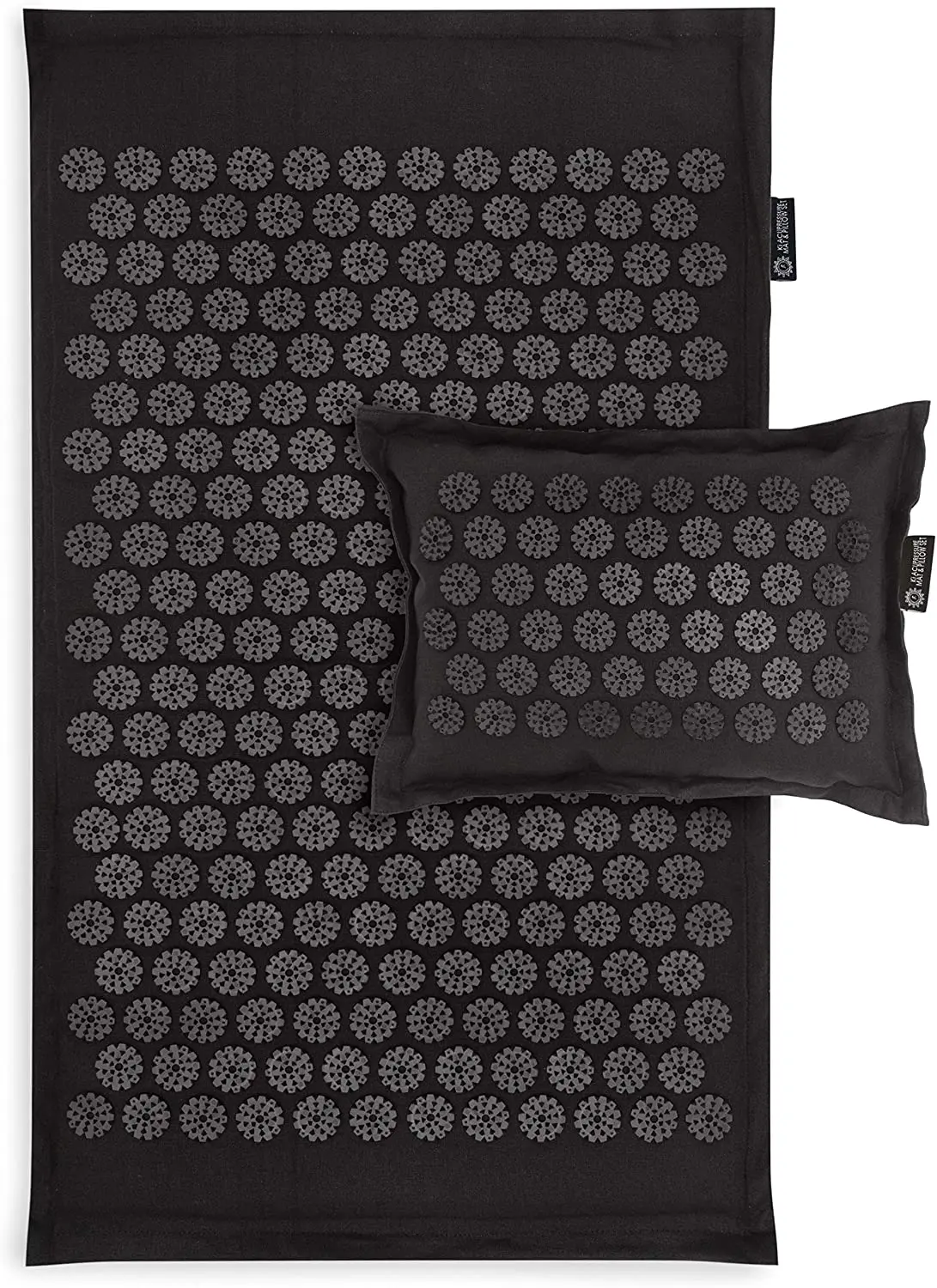 Natural Organic Coconut Acupressure Mat Large Size Foot Massage Spike Mat Yoga Accessories