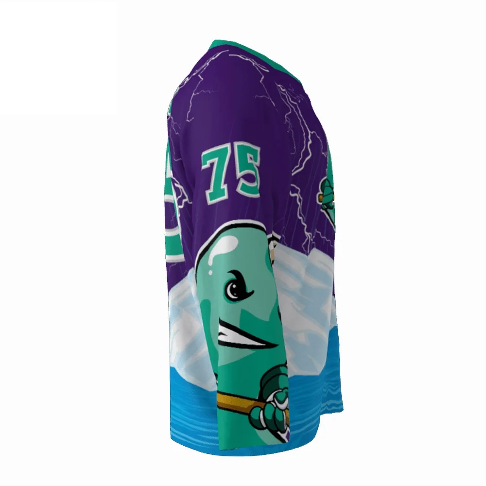 Высококачественная дышащая Футбольная форма для хоккея на поле из 100% полиэстера мужская льду с сублимационной печатью