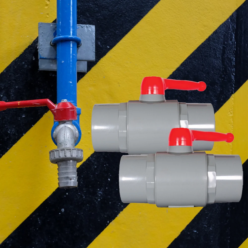 OEM ODM 1 Atm Atmosphere General Application Water Media Hand Operated Plastic Valve with Red Handle Big Size
