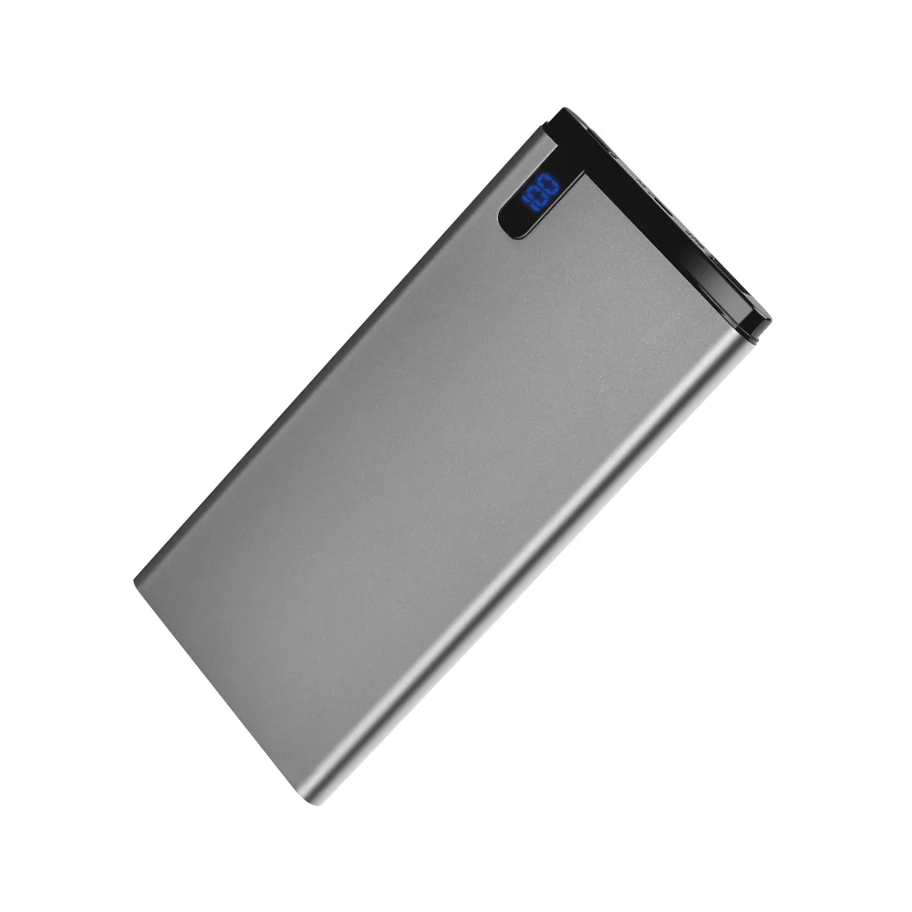 
Slim 8000mAh polymer Power bank aluminum shell fast charging bank hiper battery LCD display Power Bank for mobile phone 