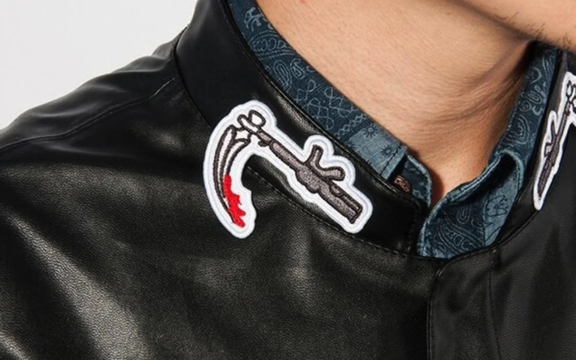 OEM Custom Custom Motorcycle Real Leather Waistcoat Embroidery Collarless Club Style Vest with Quick Draw Pocket Vest Club