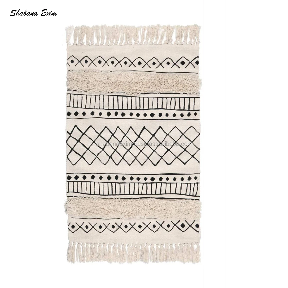 Большой богемный ковер для гостиной