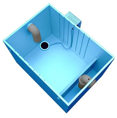 Ловушка для жира 700*500*400 мм OV 1,25-90, Aero, ловушка для жира для кафе/очистки промышленных сточных вод с содержанием жира