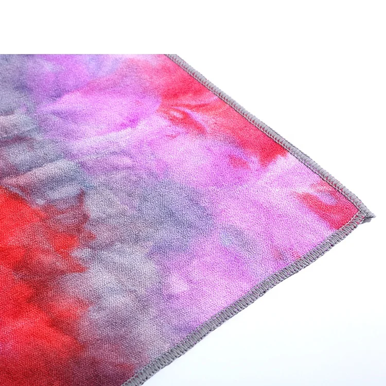 Eco friendly anti slip custom printed yoga towel