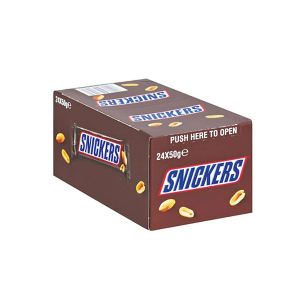 Mars snickers Original Single 50g - Peanut chocolate candy bar.