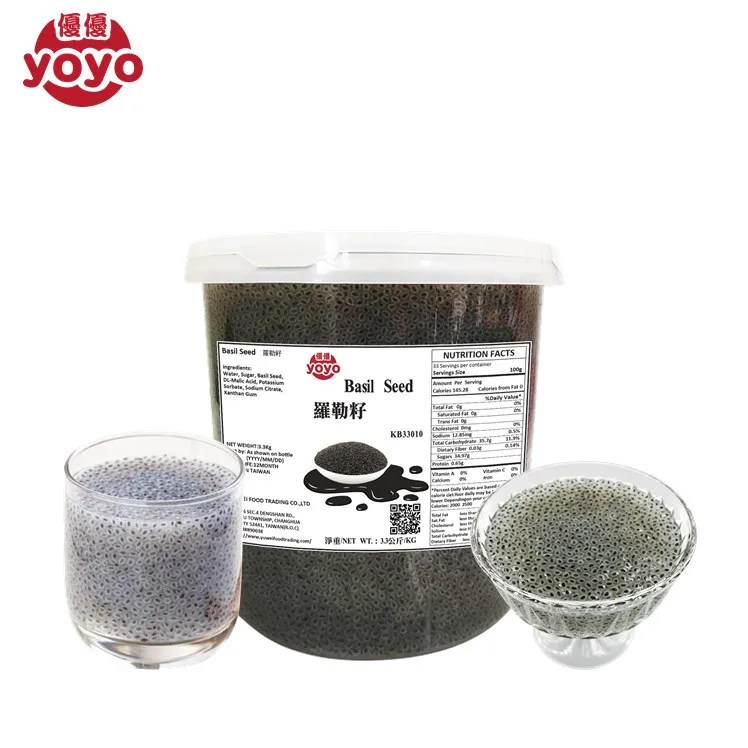  Ингредиенты для молочного чая с семенами базилика от производителя