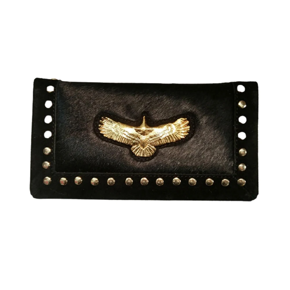 
 Кожаный женский кошелек с натуральным принтом Hairon с орлом, Длинный кошелек, оптовая продажа, кошелек, держатель для карт  