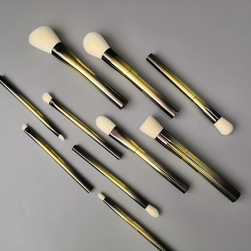 10 Pcs Premium Synthetic Cosmetic Brushes Makeup Brushes Kit