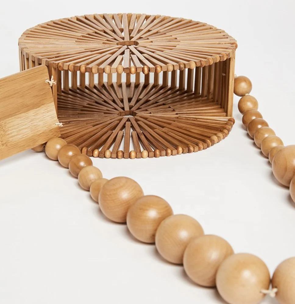 New hand bag handmade bamboo clutch bag hot selling fashion design straw bag for women at affordable price by LUXUYR CRAFTS