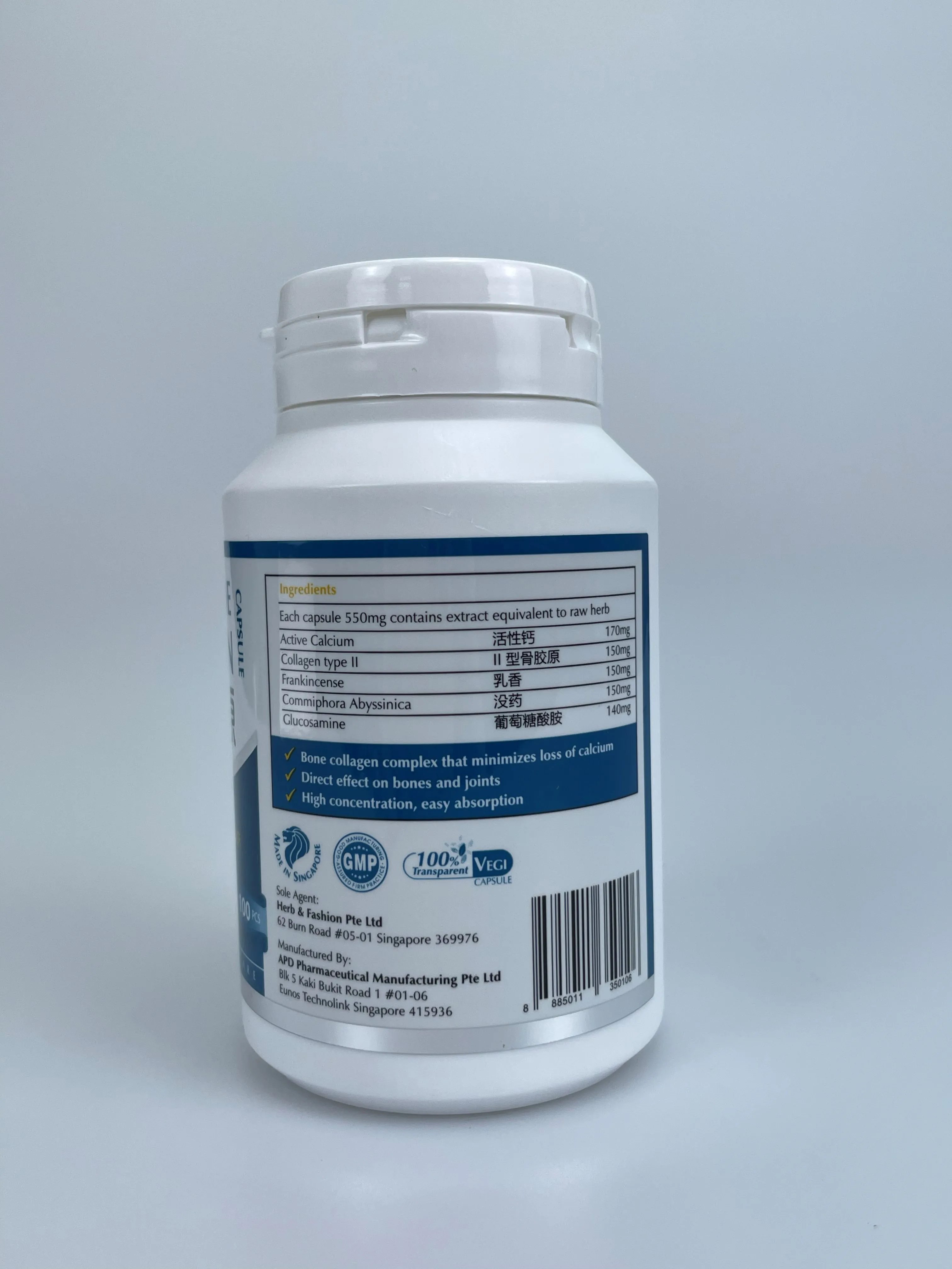 
Healthcare Supplement Calcium-De Collagen Capsule For Bones And Joints From Singapore 