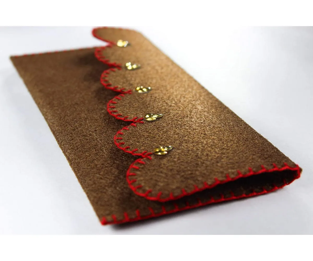 In Stock Custom art Paper Envelope for Invitation Envelops Handmade Felt Sheet Shagun Cash Envelope