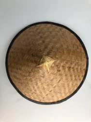 Cheap Price Eco Friendly Biodegradable  Unique Handicraft Making Vietnamese  Bamboo Hat 2021