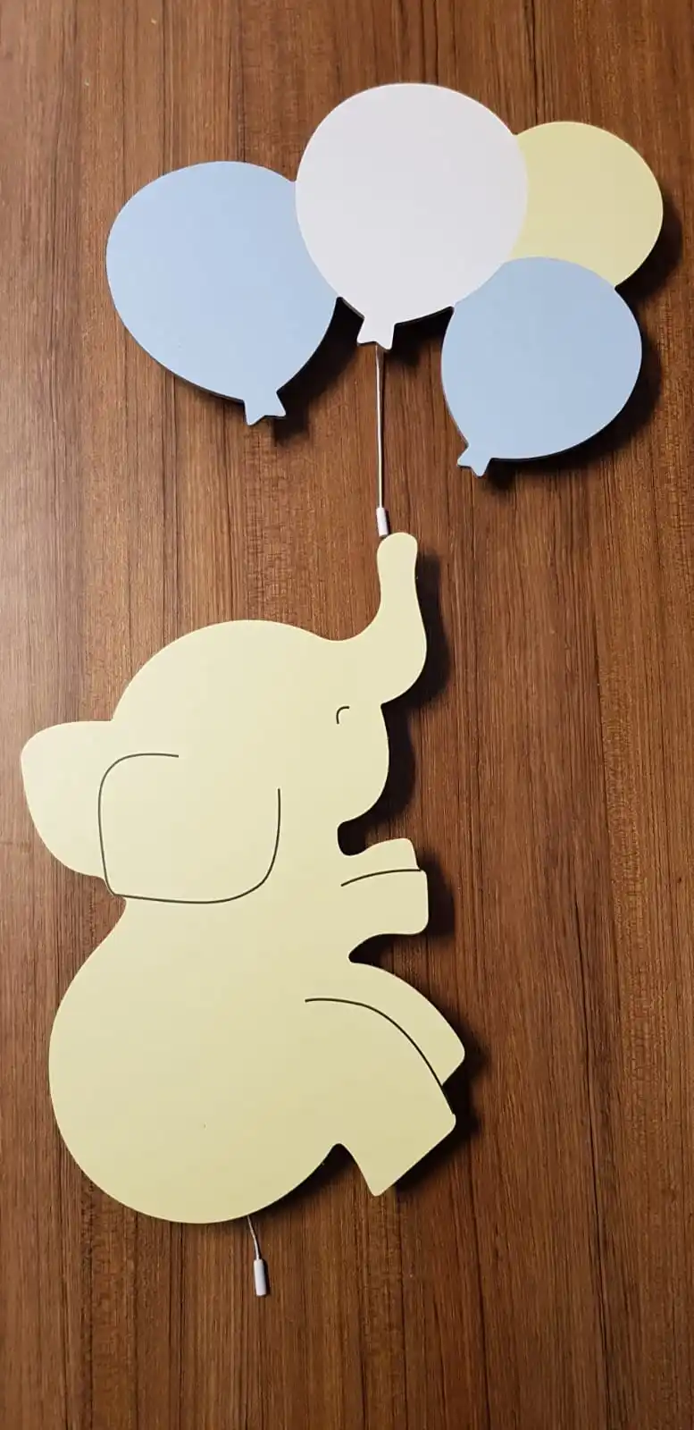 New 2023! Cheapest Version Balloons Over Elephant UV Printed Cheapest Version, Baby Room Decor
