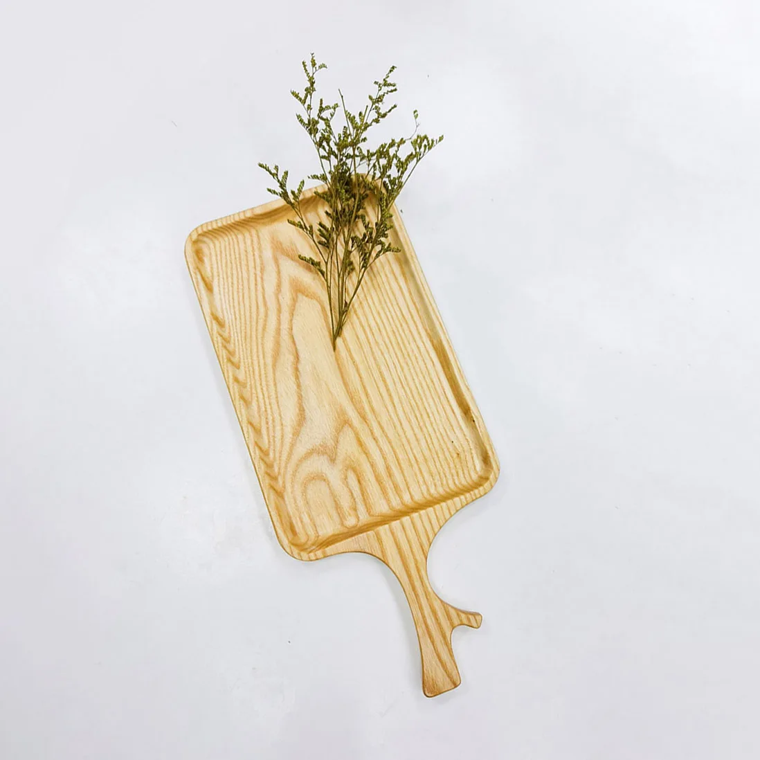 Large size wood tray / Japanese style food tray / Rectangular wooden tray with handle made in Vietnam / GK209