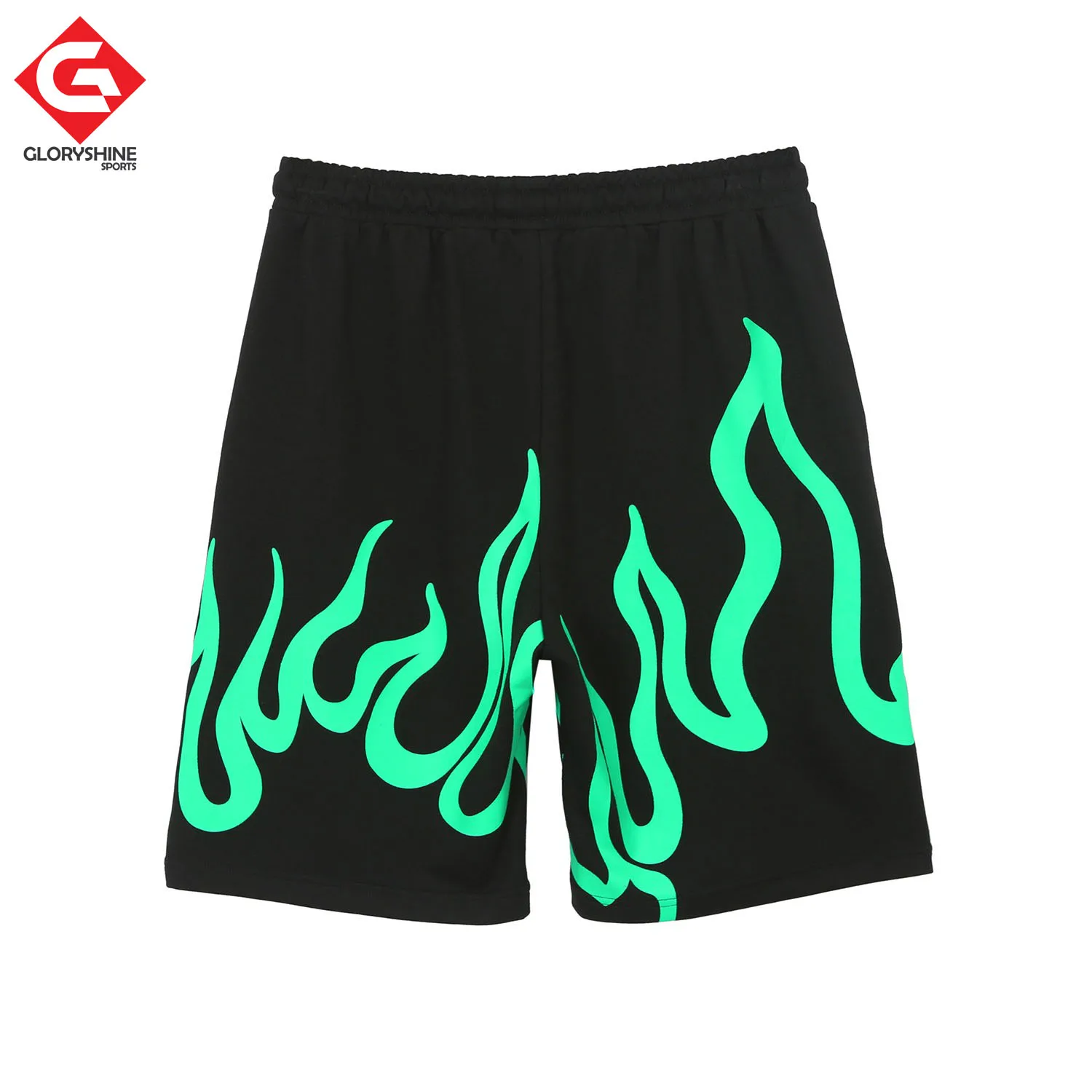 Фирменные мужские облегающие шорты с пользовательским принтом спортивные для фитнеса и активного отдыха хлопковые флисовые махровые тренировок бега