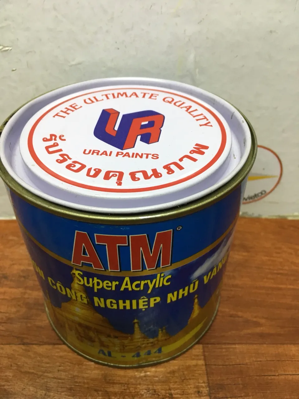 Золотая краска ATM 666 для металла дерева 1 кг