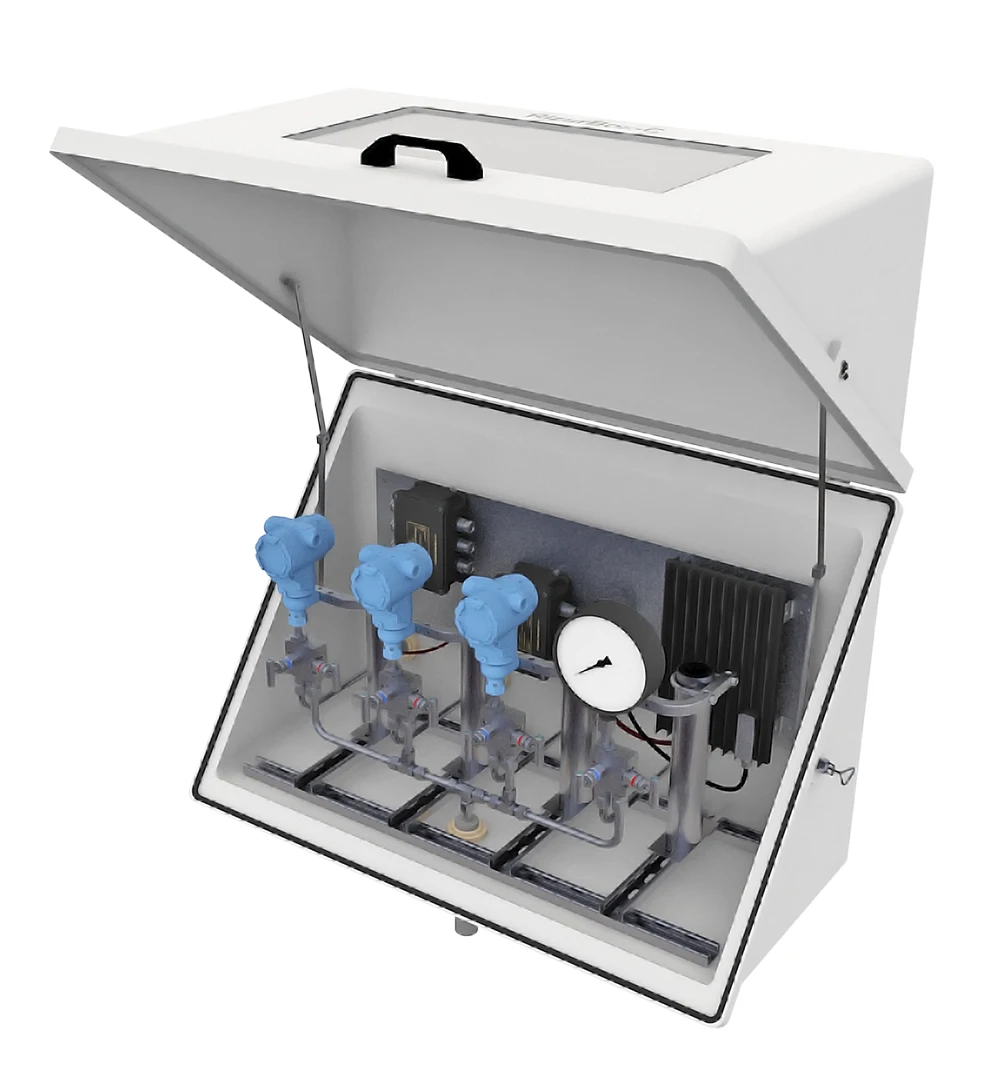 Great quality fiberglass insulated case for control equipment at industrial facilities, thermal insulated