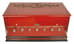 Harmonium 7 Stopper Double Bellow High Class Sound Laying Style Harmonium 39 Key 3.25 Octave Harmonium Long Sustain Sound