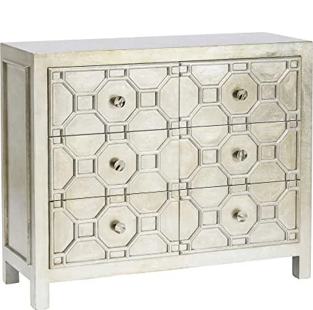 Wood & Metal Chest of Drawer