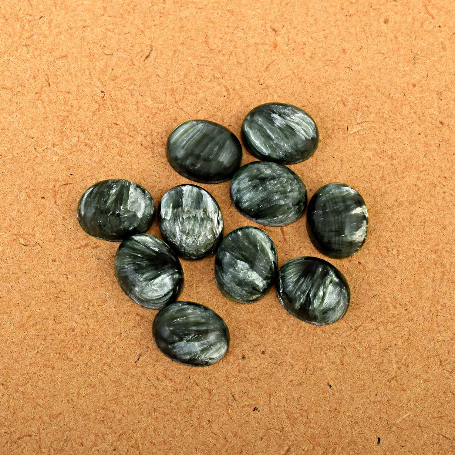 5X3 MM Real Seraphine Natural Stone Loose Cabochon Cutting Oval Shaped Loose Gemstone Fine Jewelry Making Accessories