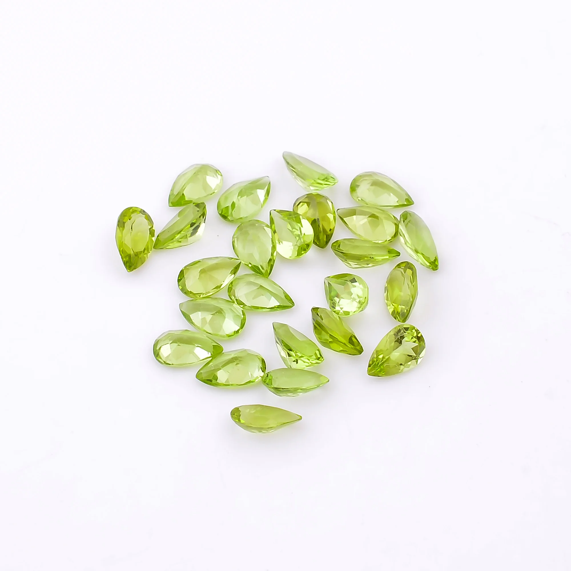 Natural Peridot Pear Shape Brilliant Cut, Peridot Loose Wholesale Gemstone For Jewelry Making, Peridot Teardrop Cut Gemstone