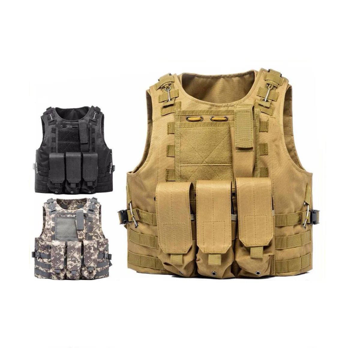 Original equipment manufacturer Adjustable Molle paintball tactical Vest Outdoor Hunting Air sports war games soft Paintball