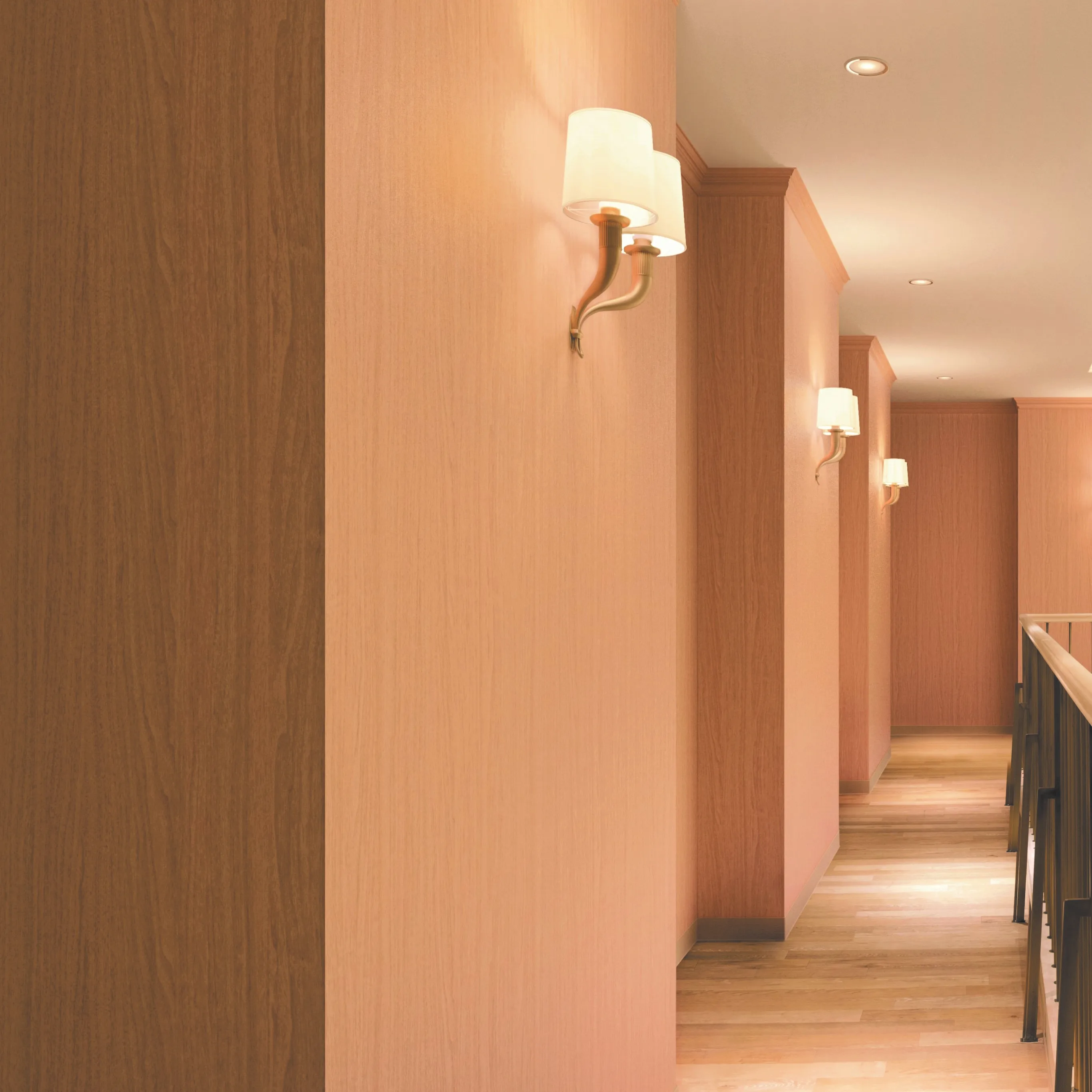 It is a stylish wallpaper made in Japan with a cork pattern that is ideal for hotel lobbies.