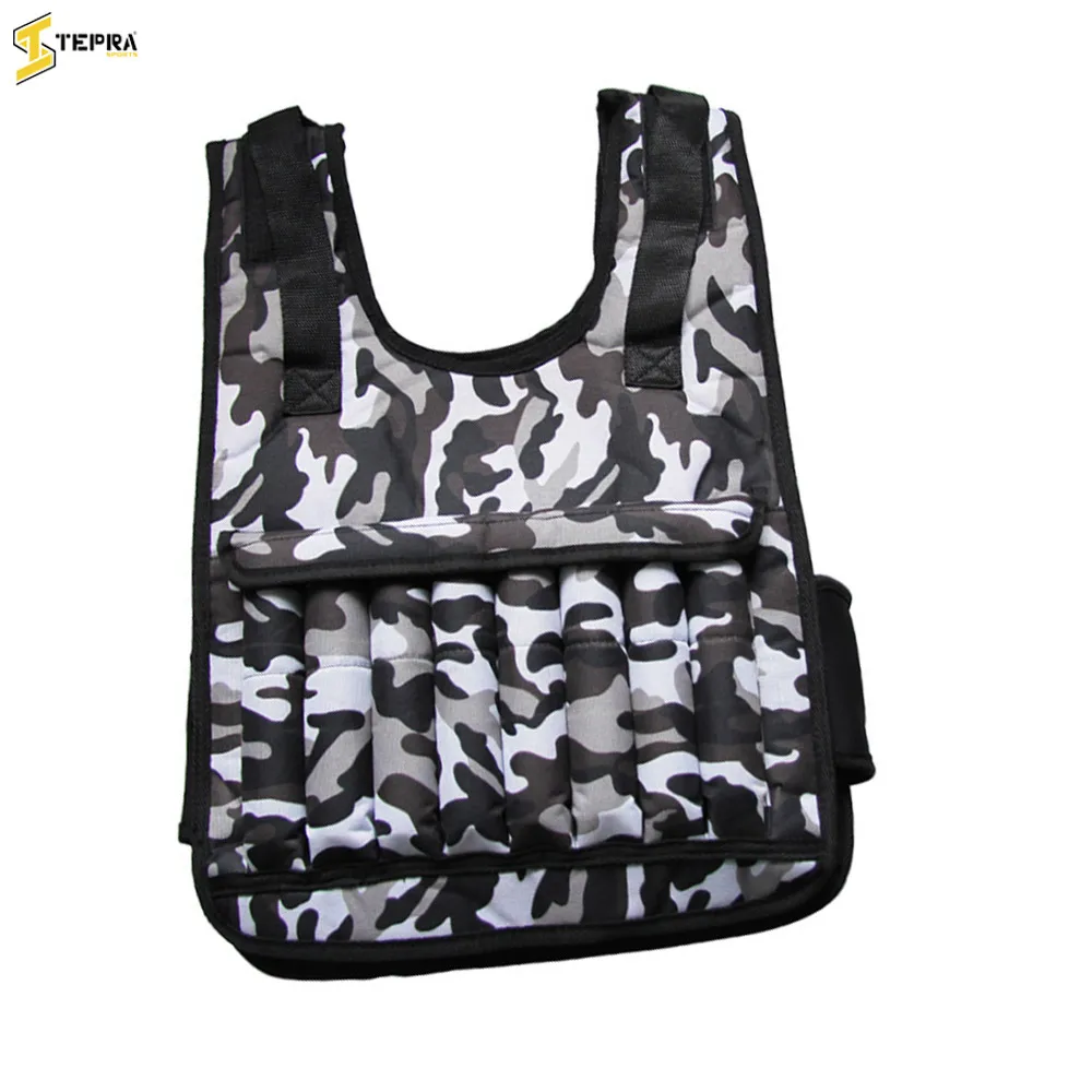 15 кг Регулируемый Вес жилет Круглая стальная пластина железный стержень вес костюм Фитнес Бег