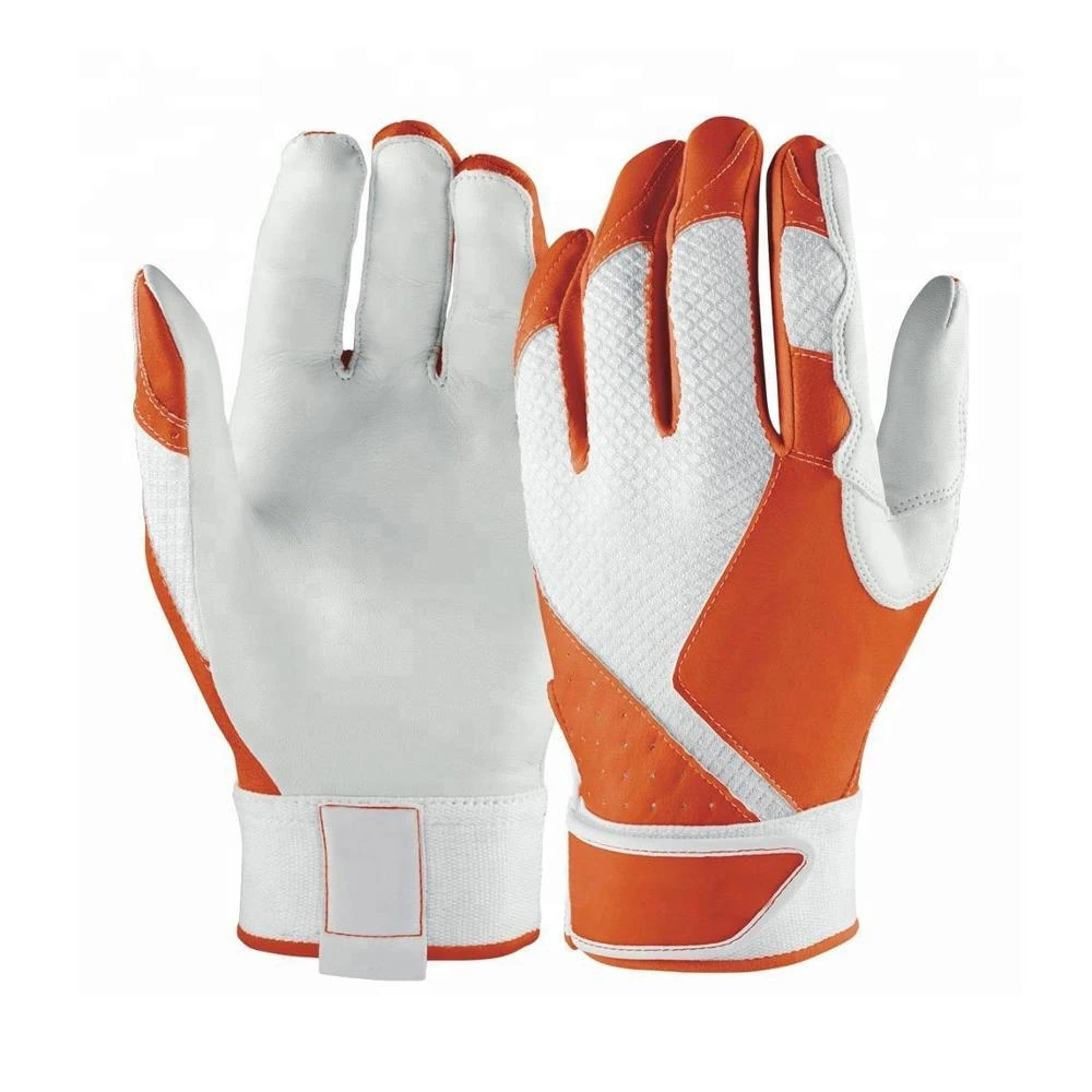 OEM Wholesale Cabretta Leather Best Quality Baseball Batting Gloves Breathable Customized logo Baseball Batting Gloves by Canleo
