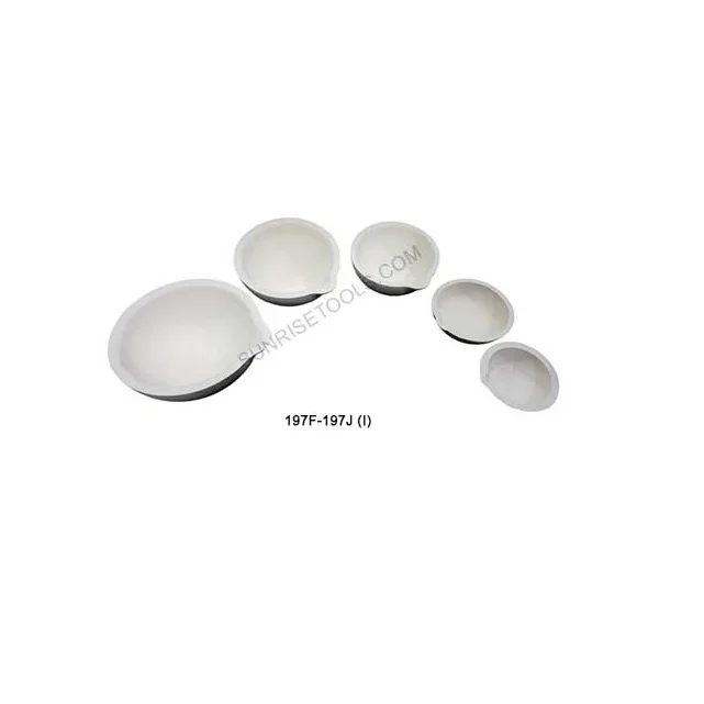 High Grade Fused Silica Melting Dish Crucibles for Melting Gold, Silver, Copper & Brass Dia 65 MM, Height 25 MM