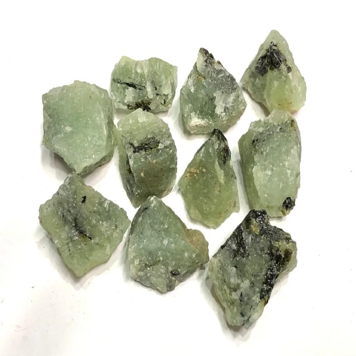 100% Natural crystal wholesale Top selling   Prehnite Rough Crystal super Quality Bulk Quantity