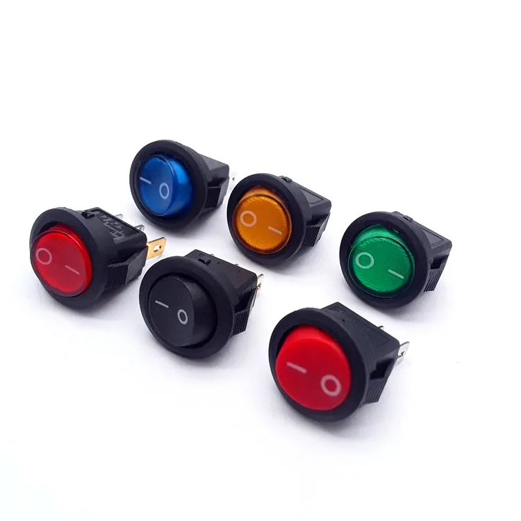 SHUYI  rocker switch 12V light switch round t120/55 lamp rocker switch