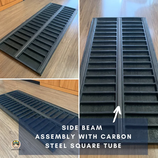 Пластиковая Опалубка 50x150 см с боковой балькой многоразовая 200 раз для бетона