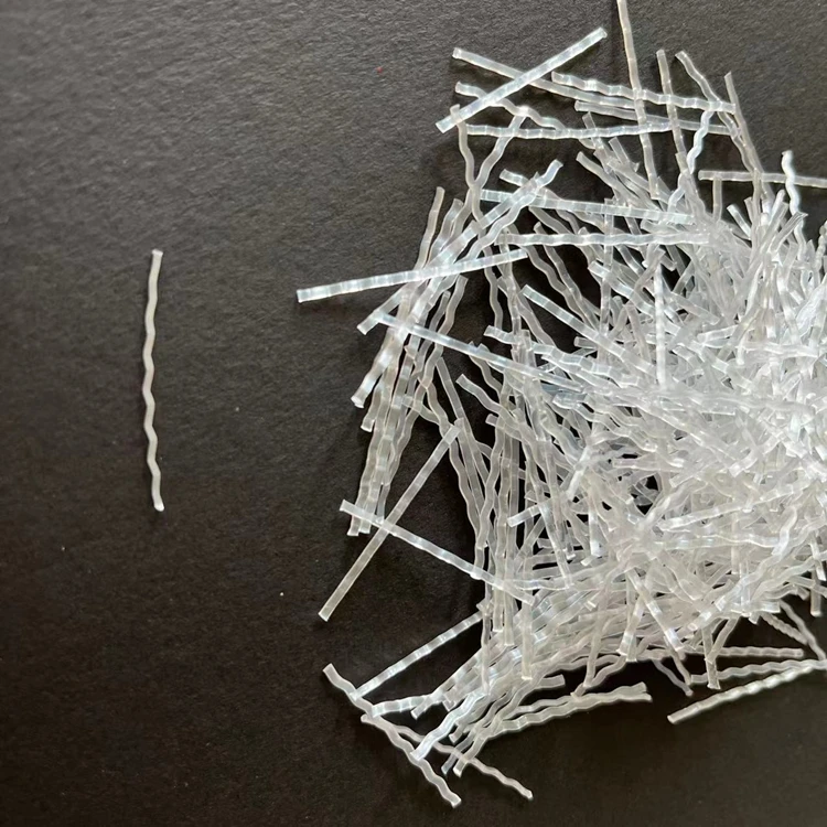PP polypropylene material curved macro fiber for concrete macro synthetic fibres super high performance in concrete and mortar