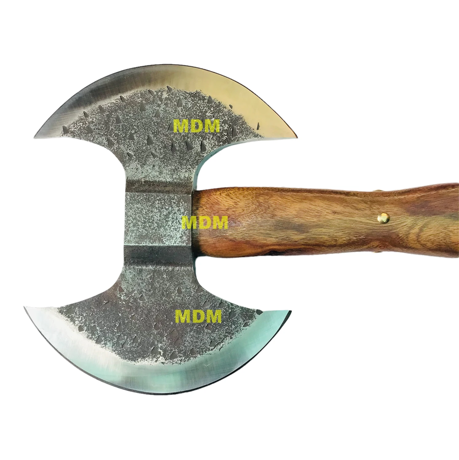Custom HandmadeDouble Headed Viking Axe, Battle Axe, Hand Forged Steel Double Blade Viking Axe
