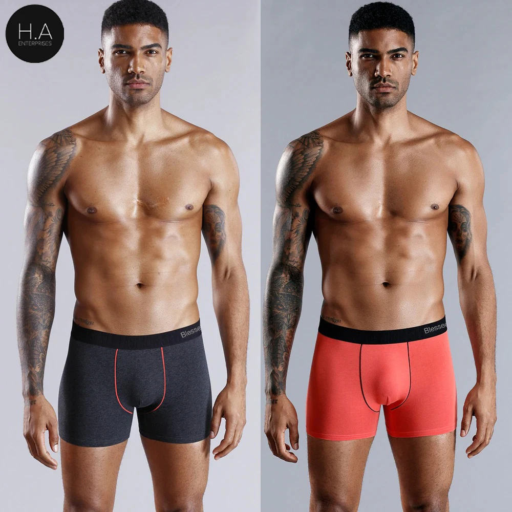 Мужские боксеры мягкие трусы из хлопка нижнее белье для мужчин 2021