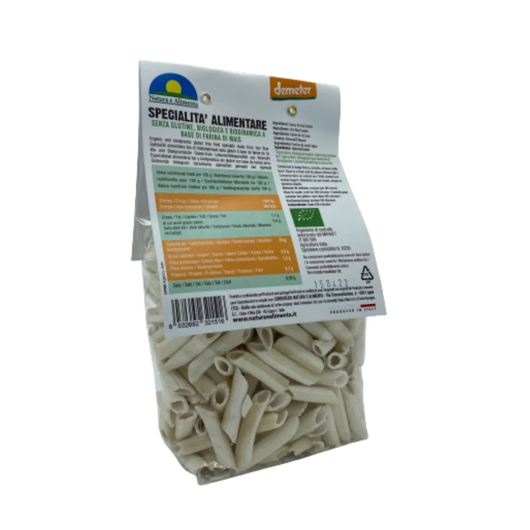 Высококачественная Органическая безглютеновая рис и кукурузная паста PENNE Nature e г